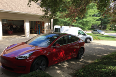 Tesla Orange Home Charging Station